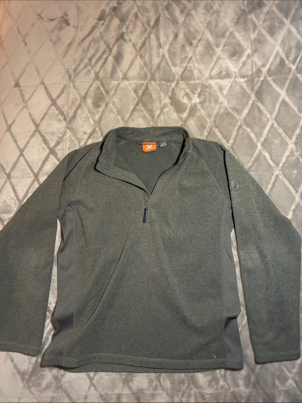 Merrell Men’s Entrada Half Zip Olive Green Shirt Jacket Size L